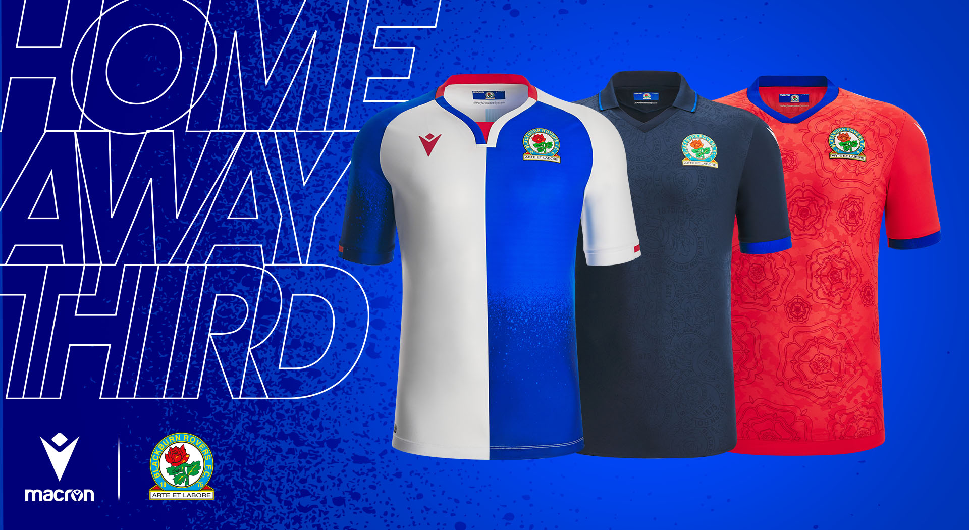Blackburn Rovers e Macron svelano i nuovi kit gara 2022-2023